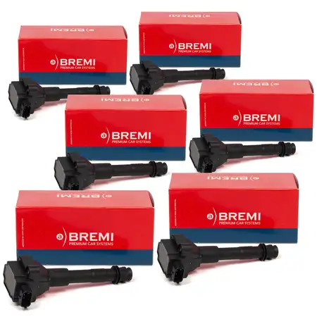 6x BREMI 20550 Z&uuml;ndspule PORSCHE 996 997 Boxster Cayman (986 987) 99760210404