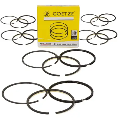 6x GOETZE 08-319500-10 Kolbenringsatz PORSCHE 911 2.2 2.3 T/E/S 69-73 + 912 1.6