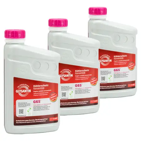 3L 3 Liter BASF GLYSANTIN Frostschutz K&uuml;hlerfrostschutz Konzentrat G65 PINK