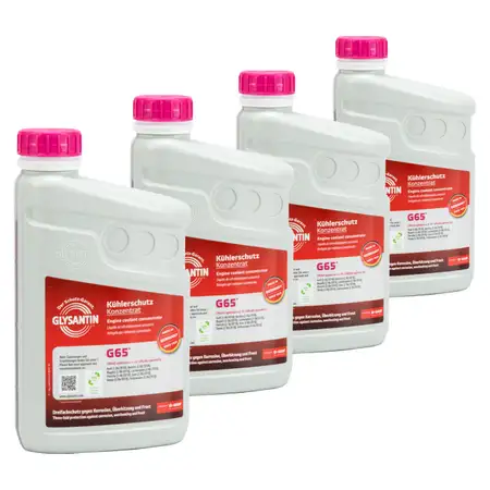 4L 4 Liter BASF GLYSANTIN Frostschutz K&uuml;hlerfrostschutz Konzentrat G65 PINK