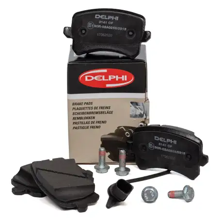 DELPHI LP3141 Bremsbel&auml;ge + Wako AUDI RSQ3 (8U) 2.5 quattro 310/340/367 PS hinten