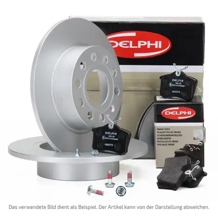 DELPHI Bremsscheiben + Bel&auml;ge CITROEN C4 X OPEL Corsa F PEUGEOT 2008 II 208 II hinten