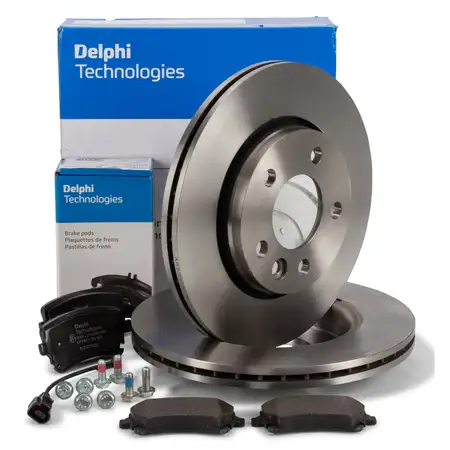 DELPHI Bremsscheiben + Bel&auml;ge + Wako VW Multivan Transporter T5 T6 hinten