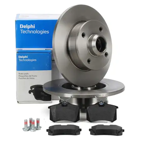 DELPHI Bremsscheiben + Bel&auml;ge VW Golf 2 3 Passat 35i Vento SEAT Ibiza 2 vorne