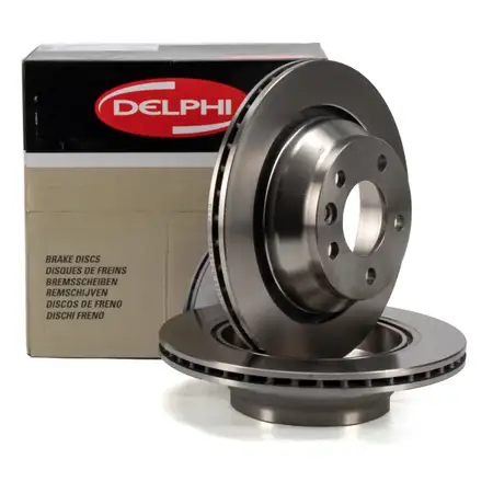 DELPHI Bremsscheiben Satz VW Multivan Transporter T5 Touareg 7L 7P hinten