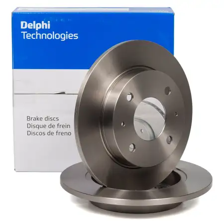 DELPHI Bremsscheiben Satz SMART Forfour 454 MITSUBISHI Colt 6 hinten