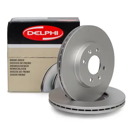 DELPHI Bremsscheiben f&uuml;r HYUNDAI i20 (GB, IB) KIA RIO III (UB) 14 Zoll vorne