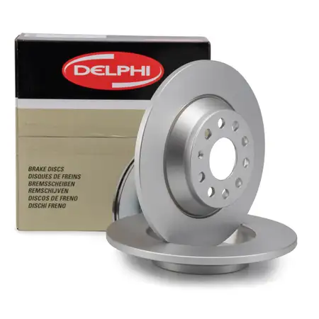 DELPHI Bremsscheiben f&uuml;r AUDI A3 Q3 SEAT SKODA SUPERB 3 VW GOLF 7 PASSAT hinten