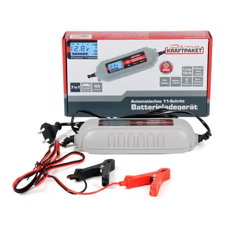 Dino KRAFTPAKET Batterieladeger&auml;t mit Batterietester 6V/12V-4A KFZ Auto Motorrad