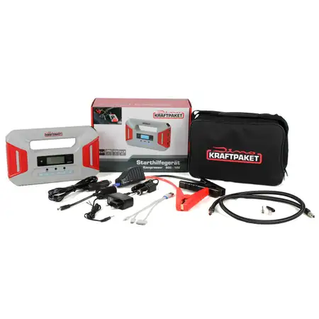 Dino KRAFTPAKET 136235 12V 5in1 Ladeger&auml;t Starthilfeger&auml;t Batterie Kompressor