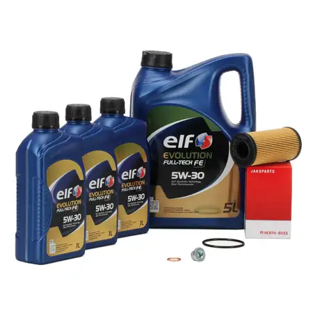 8L elf Evolution Full-Tech FE 5W30 + H+B &Ouml;lfilter NISSAN OPEL RENAULT 2.0-2.5 DIESEL