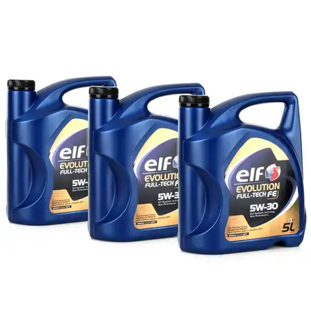 15 Liter elf Evolution Full-Tech FE 5W-30 Motor&ouml;l &Ouml;l RENAULT RN0720 MB 226.51