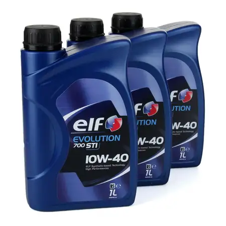 3L 3 Liter elf Evolution 700 STI 10W-40 Motor&ouml;l f&uuml;r VW 501.01/505.00 MB 229.1