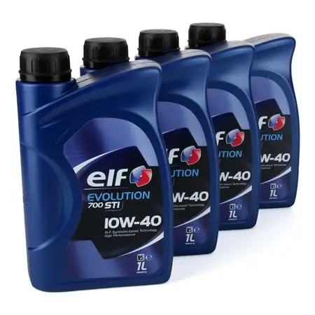 4L 4 Liter elf Evolution 700 STI 10W-40 Motor&ouml;l f&uuml;r VW 501.01/505.00 MB 229.1