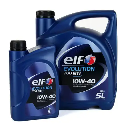 6L 6 Liter elf Evolution 700 STI 10W-40 Motor&ouml;l f&uuml;r VW 501.01/505.00 MB 229.1