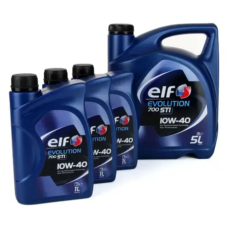 8L 8 Liter elf Evolution 700 STI 10W-40 Motor&ouml;l f&uuml;r VW 501.01/505.00 MB 229.1