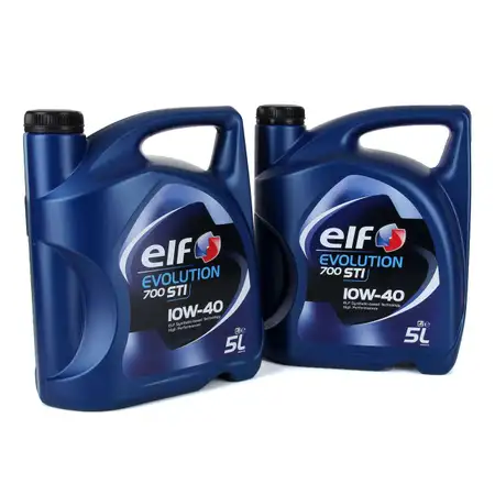 10L 10 Liter elf Evolution 700 STI 10W-40 Motor&ouml;l VW 501.01/505.00 MB 229.1