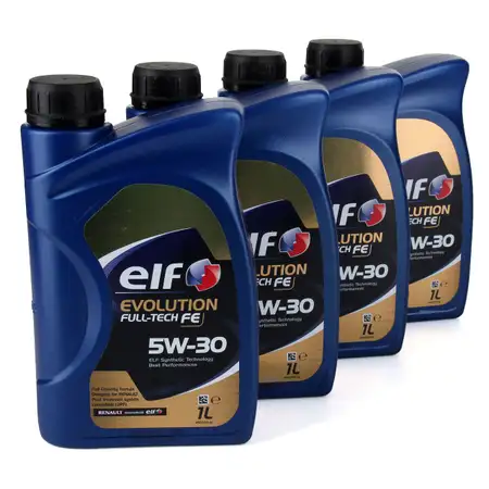 4L 4 Liter elf Evolution Full-Tech FE 5W-30 Motor&ouml;l &Ouml;l RENAULT RN0720 MB 226.51