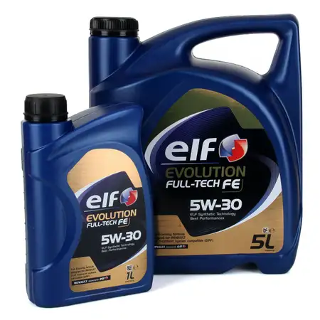 6L 6 Liter elf Evolution Full-Tech FE 5W-30 Motor&ouml;l &Ouml;l RENAULT RN0720 MB 226.51