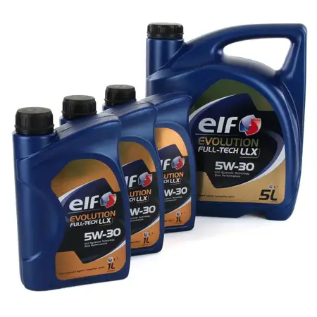 8L 8 Liter elf Evolution Full-Tech LLX 5W-30 Motor&ouml;l &Ouml;l VW 504/507.00 MB 229.51