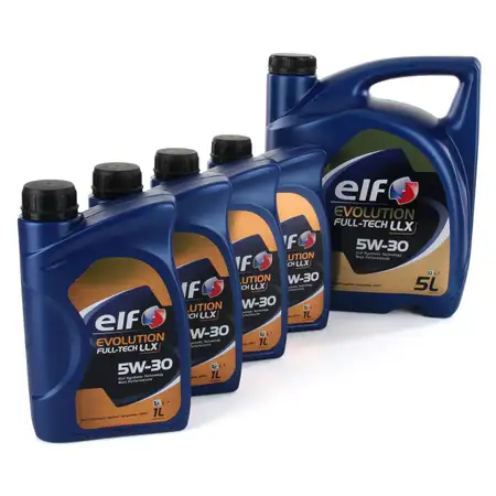 9L 9 Liter elf Evolution Full-Tech LLX 5W-30 Motor&ouml;l &Ouml;l VW 504/507.00 MB 229.51