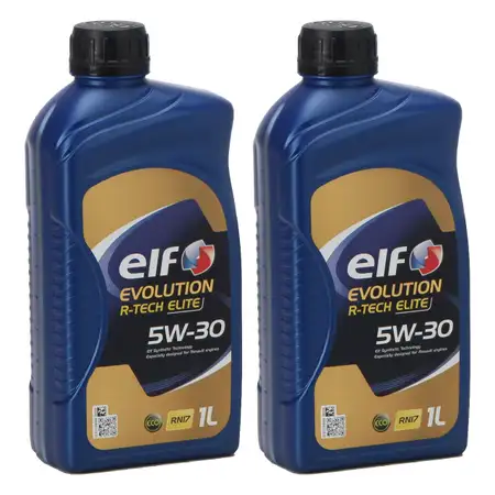 2L 2 Liter elf Evolution R-TECH ELITE 5W-30 5W30 Motor&ouml;l &Ouml;l C3 Renault RN17