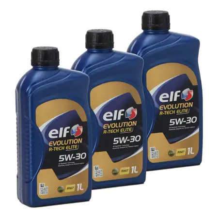 3L 3 Liter elf Evolution R-TECH ELITE 5W-30 5W30 Motor&ouml;l &Ouml;l C3 Renault RN17