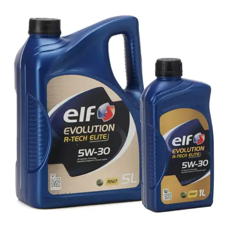 6L 6 Liter elf Evolution R-TECH ELITE 5W-30 5W30 Motor&ouml;l &Ouml;l C3 Renault RN17