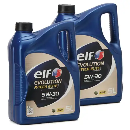 10L 10 Liter elf Evolution R-TECH ELITE 5W-30 5W30 Motor&ouml;l &Ouml;l C3 Renault RN17