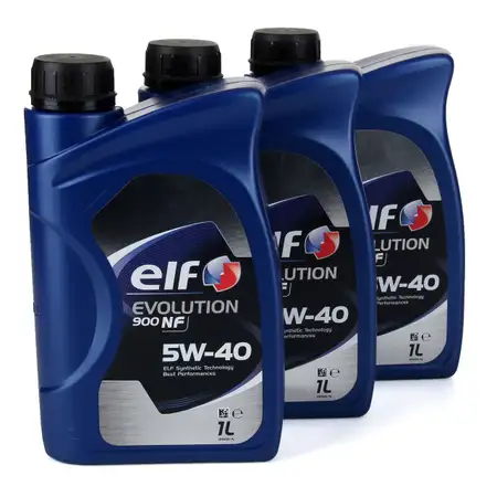 3L 3 Liter elf Evolution 900 NF 5W-40 Motor&ouml;l VW 502.00/505.00 MERCEDES 229.3