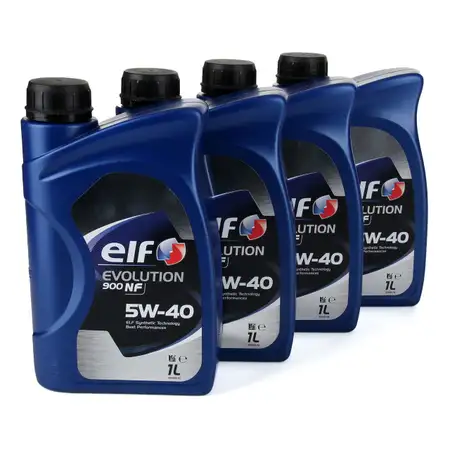 4L 4 Liter elf Evolution 900 NF 5W-40 Motor&ouml;l VW 502.00/505.00 MERCEDES 229.3