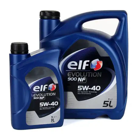 6L 6 Liter elf Evolution 900 NF 5W-40 Motor&ouml;l VW 502.00/505.00 MERCEDES 229.3