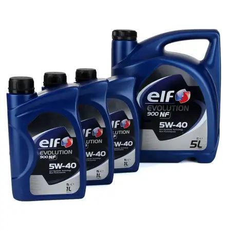 8L 8 Liter elf Evolution 900 NF 5W-40 Motor&ouml;l VW 502.00/505.00 MERCEDES 229.3