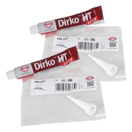 2x 20ml ELRING Spezial Silikon Dichtmasse Dichtungsmasse DIRKO-HT von -50&deg;C bis 315&deg;C