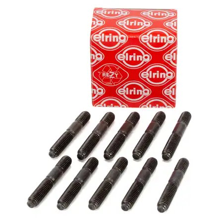 10x ELRING Stehbolzen Stiftschraube Abgaskr&uuml;mmer M8x35 f&uuml;r AUDI CUPRA FORD SEAT SKODA VW