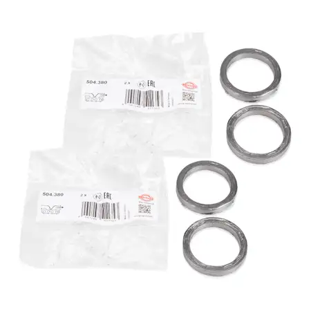 4x ELRING 504.380 Dichtring Abgaskr&uuml;mmer BMW E81-88 E90-93 E60 E61 N43 18407530606