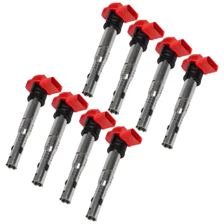 8x ERA 880065 Z&uuml;ndspule Z&uuml;ndmodul AUDI A8 4H R8 42 4.2 FSI quattro 371/430 PS 06E905115E