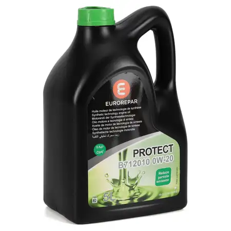 5L 5 Liter EUROREPAR PROTECT 0W-20 Motor&ouml;l &Ouml;l CITROEN PEUGEOT PSA B71 2010