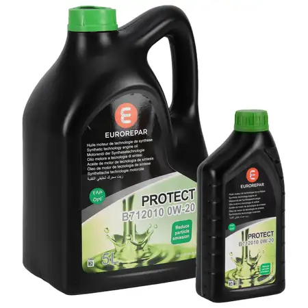 6L 6 Liter EUROREPAR PROTECT 0W-20 Motor&ouml;l &Ouml;l CITROEN PEUGEOT PSA B71 2010