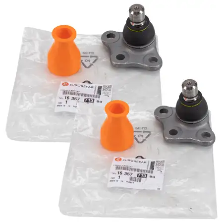 2x EUROREPAR Traggelenk CITROEN C2 C3 I II DS3 PEUGEOT 2008 I 207 208 I vorne 1635771580