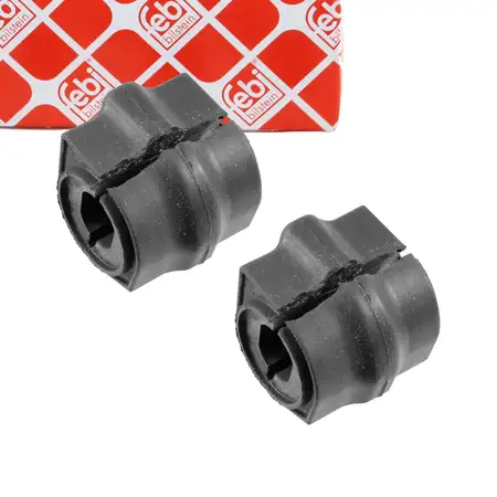 2x FEBI Stabilisatorlager Stabilager PEUGEOT 206 2A/C Vorderachse 5094.81