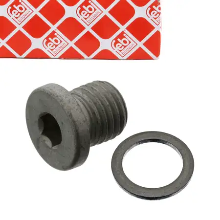 FEBI 46398 &Ouml;lablassschraube + Dichtring MERCEDES W203 W204 W205 W211 W212 W220 W221 W222