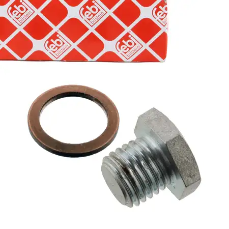 FEBI 171284 &Ouml;lablassschraube + Dichtring BMW E81-88 E90-93 E60/61 F10/11 X5 X6 11137553918