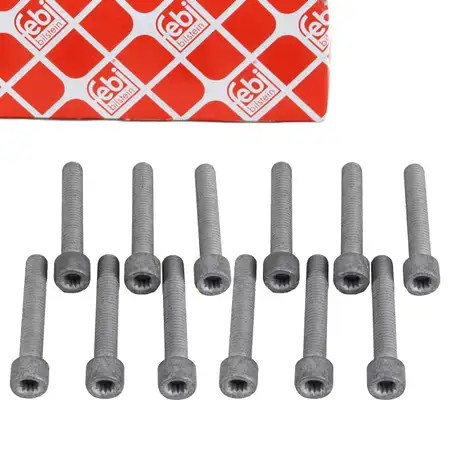 12x FEBI 03004 Schraube Gelenkwellenflansch Antriebswelle f&uuml;r AUDI PORSCHE SEAT VW