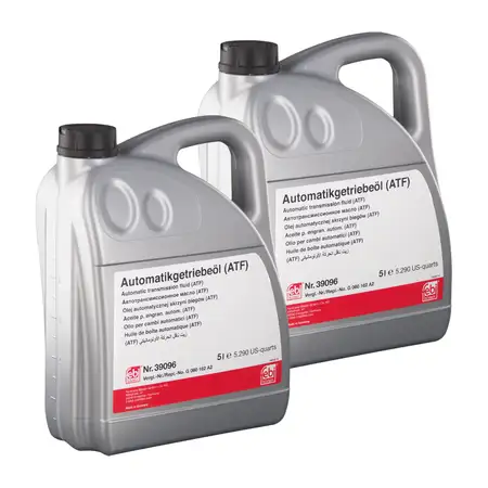 10L 10 Liter FEBI Automatikgetriebe&ouml;l ATF GR&Uuml;N f&uuml;r AUDI BMW CHRYSLER JAGUAR