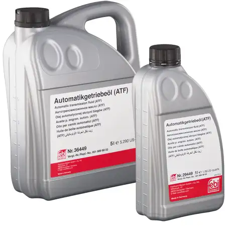 6L 6 Liter FEBI Automatikgetriebe&ouml;l ATF 134 MERCEDES MB 236.14 DSIH 6P805