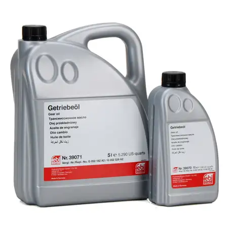 6L 6 Liter FEBI DSG Automatikgetriebe&ouml;l VW TL 52 182 DCTF-1 GELB