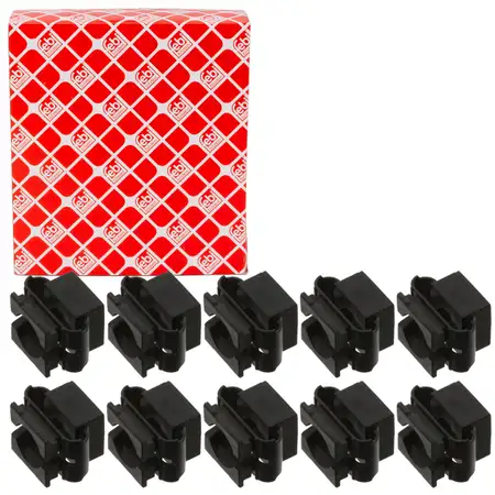 10x FEBI 38686 Clip Befestigung Unterfahrschutz Unterbodenschutz AUDI VW 8A0863821Q