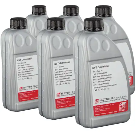 6L 6 Liter FEBI 27975 Getriebe&ouml;l CVT-Automatikgetriebe GELB FORD MERCEDES VW