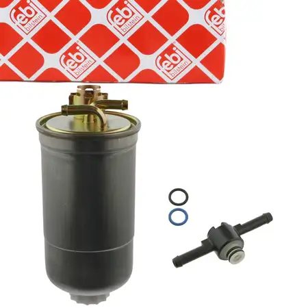 FEBI Kraftstofffilter + Ventil VW Golf 4 LT 2 Passat B5 A3 8L A4 B5-7 A6 C5 1.9/2.5 TDI